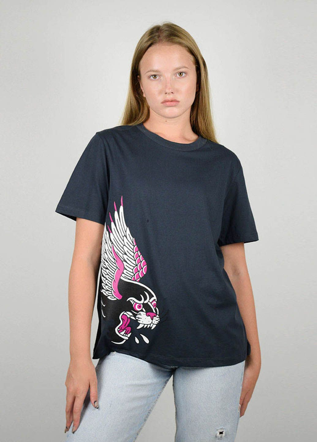 Сіра літня футболка жіноча сіра 101239 Power