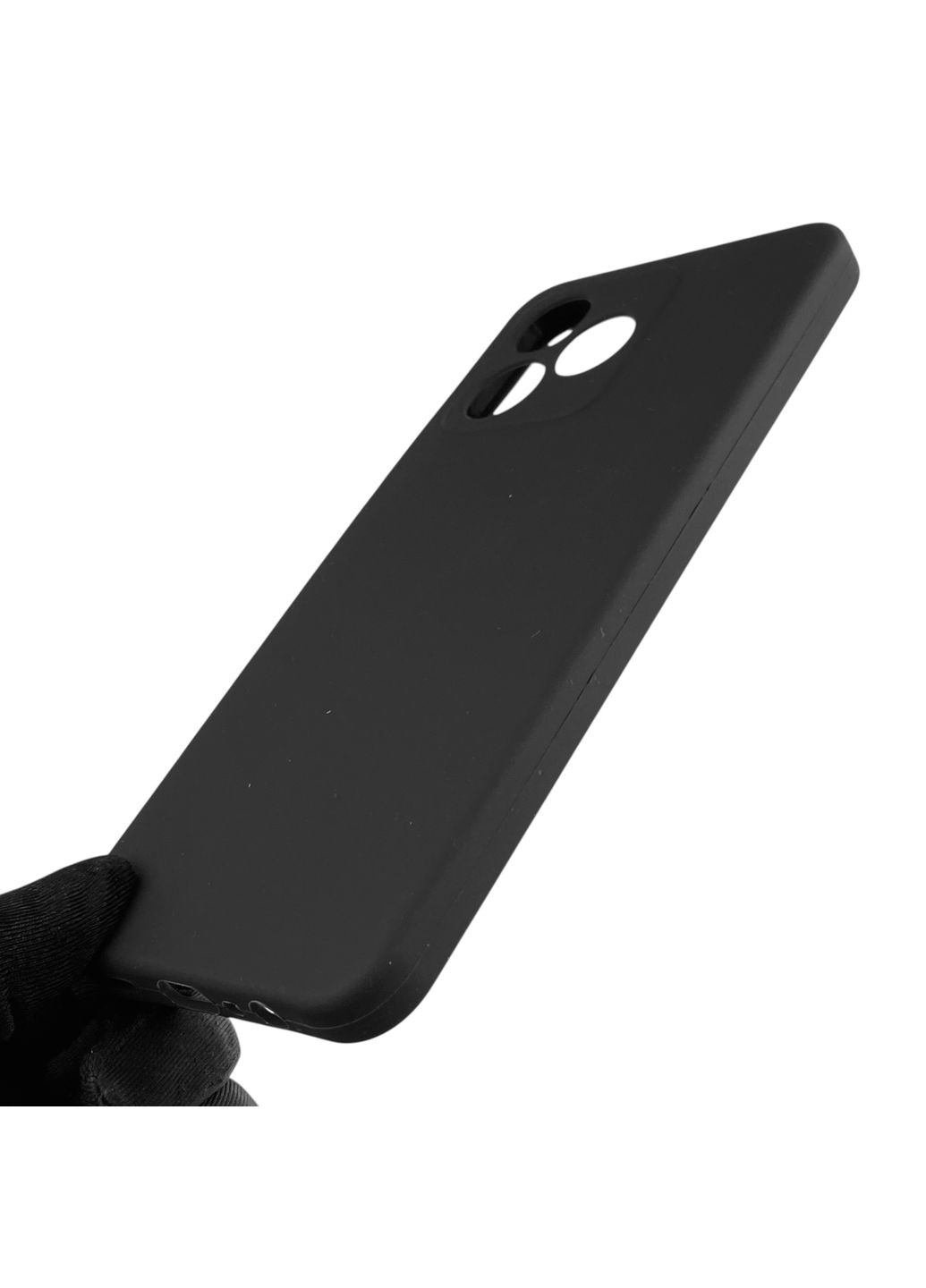 Чохол для C51 силіконовий з мікрофіброю нековзний на реалмі с51 чорний Realme (366385610)