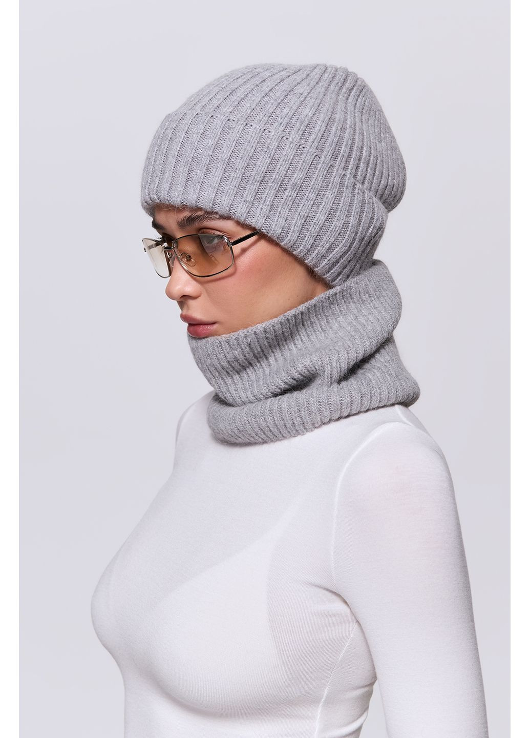 Баф из ангоры удлинен one size Айвори 9192 Papaya (317417122)