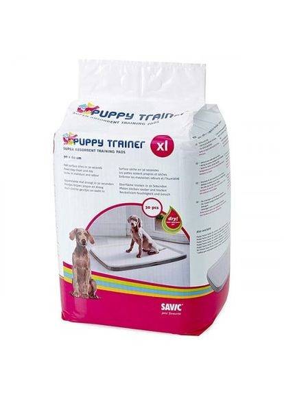 Пелюшка Puppy Trainer для собак XL 30 шт 60х90 см (5411388352301) Savic (319322548)