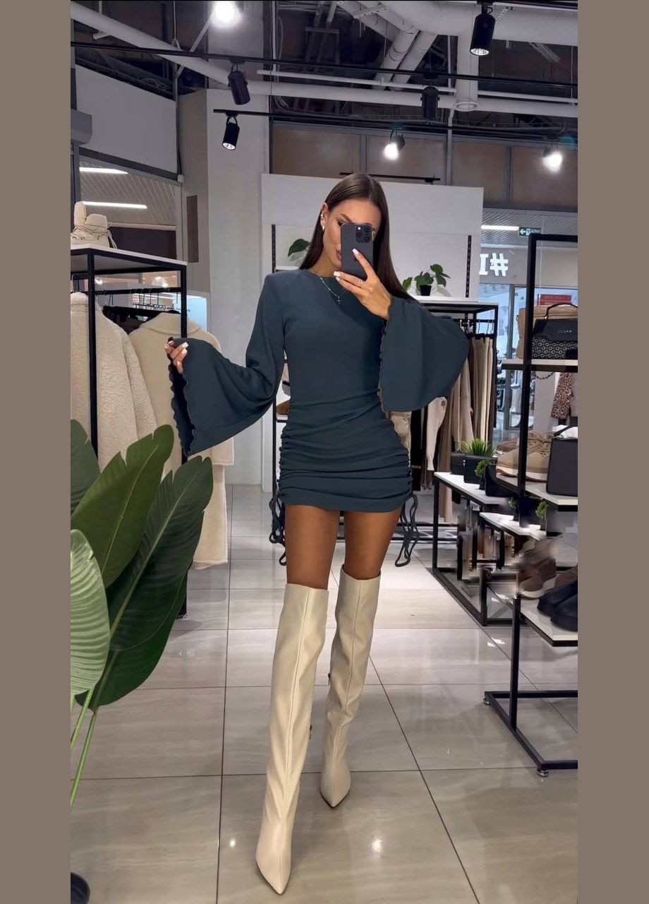 Графітова сукня з зав'язками Luna