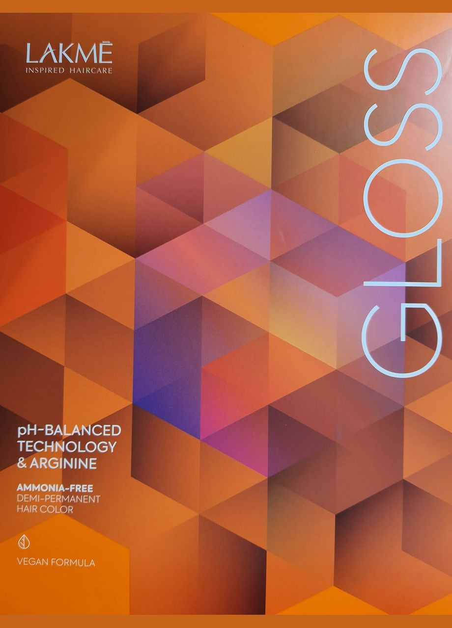 ТОНИРУЮЩАЯ КРЕМ КРАСКА ДЛЯ ВОЛОС GLOSS COLOR RINSE 60мл Lakme (331868706)