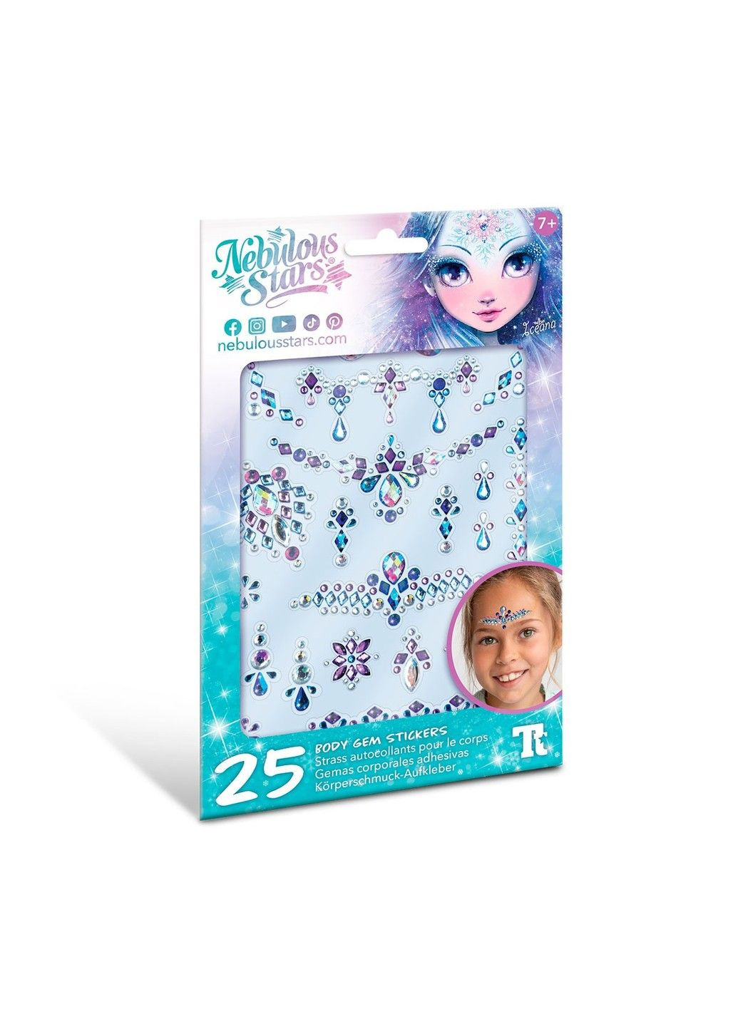 Набір кристалів для тіла – Боді–арт: Зоряні візерунки Nebulous Stars (335054279)