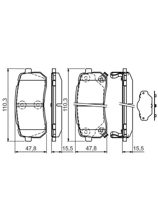 Гальмівні колодки дискові Bosch (390280764)