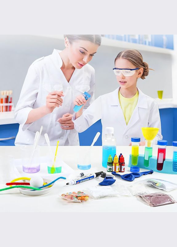 Научный игровой набор Science Lab TXX-028 лаборатория химических экспериментов детский 25шт Lesko (352013035)
