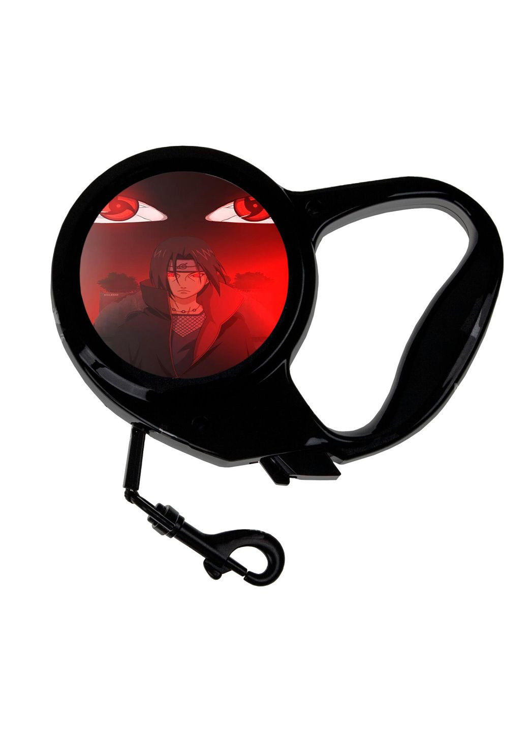 Повідець-рулетка для тварин із принтом Аніме Наруто #0023 3 м чорний No Brand (309152052)