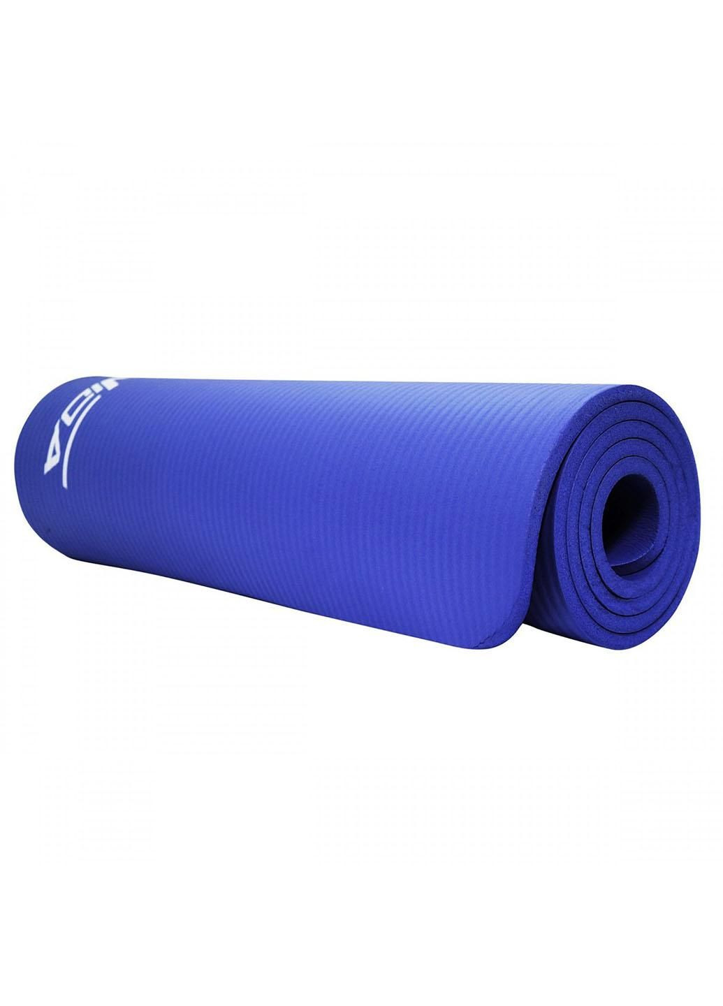 Коврик (мат) спортивный NBR 180 x 60 x 1 см для йоги и фитнеса SV-HK0069 Blue SportVida (282433336)