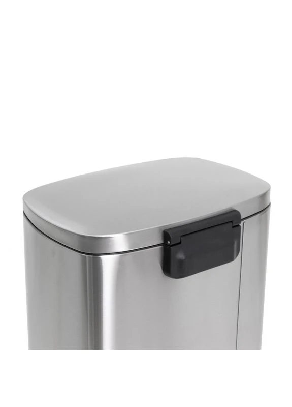 Відро для сміття з плавним закриттям прямокутне Bevel-TC0112 SS Color 12л колір наржавійка (MI7087) Mixxus (388162670)