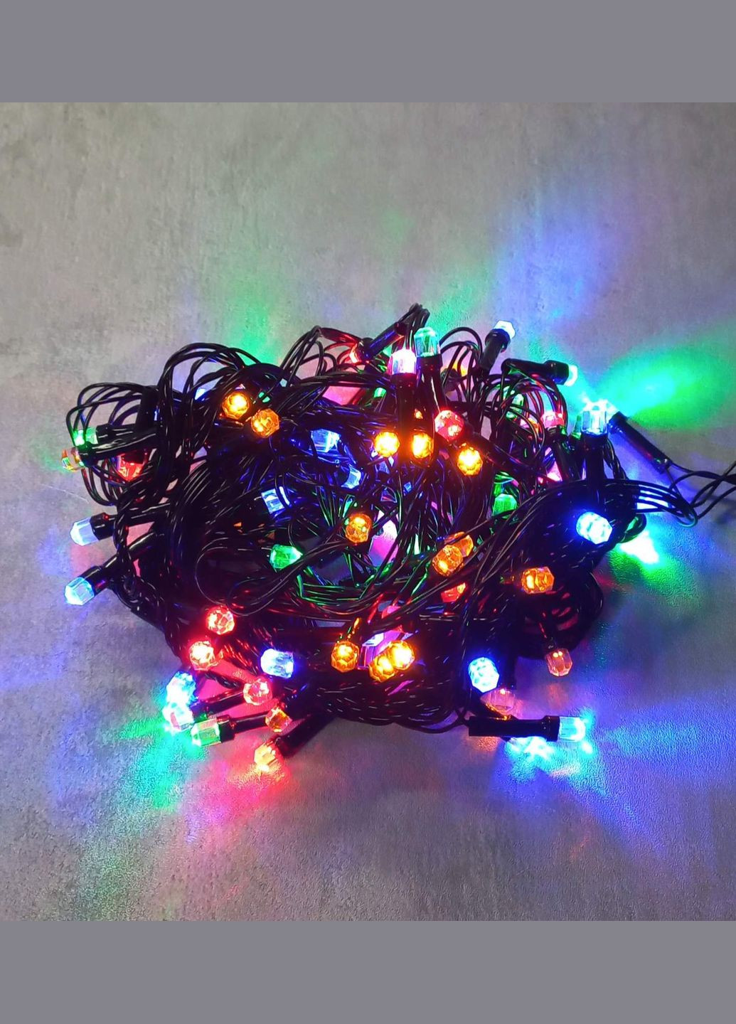 Гірлянда Рубін Великий на ялинку Кольорова 100led 7м NeonChic (303282021)