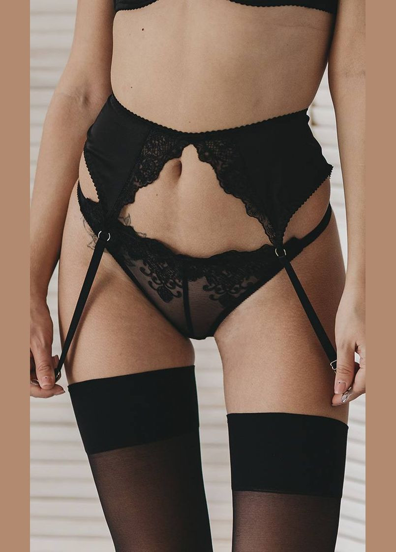 Черный демисезонный пояс для чулок - balkonet kari shop atelier черный (146ac-1820-bl) Ova Ova Brand