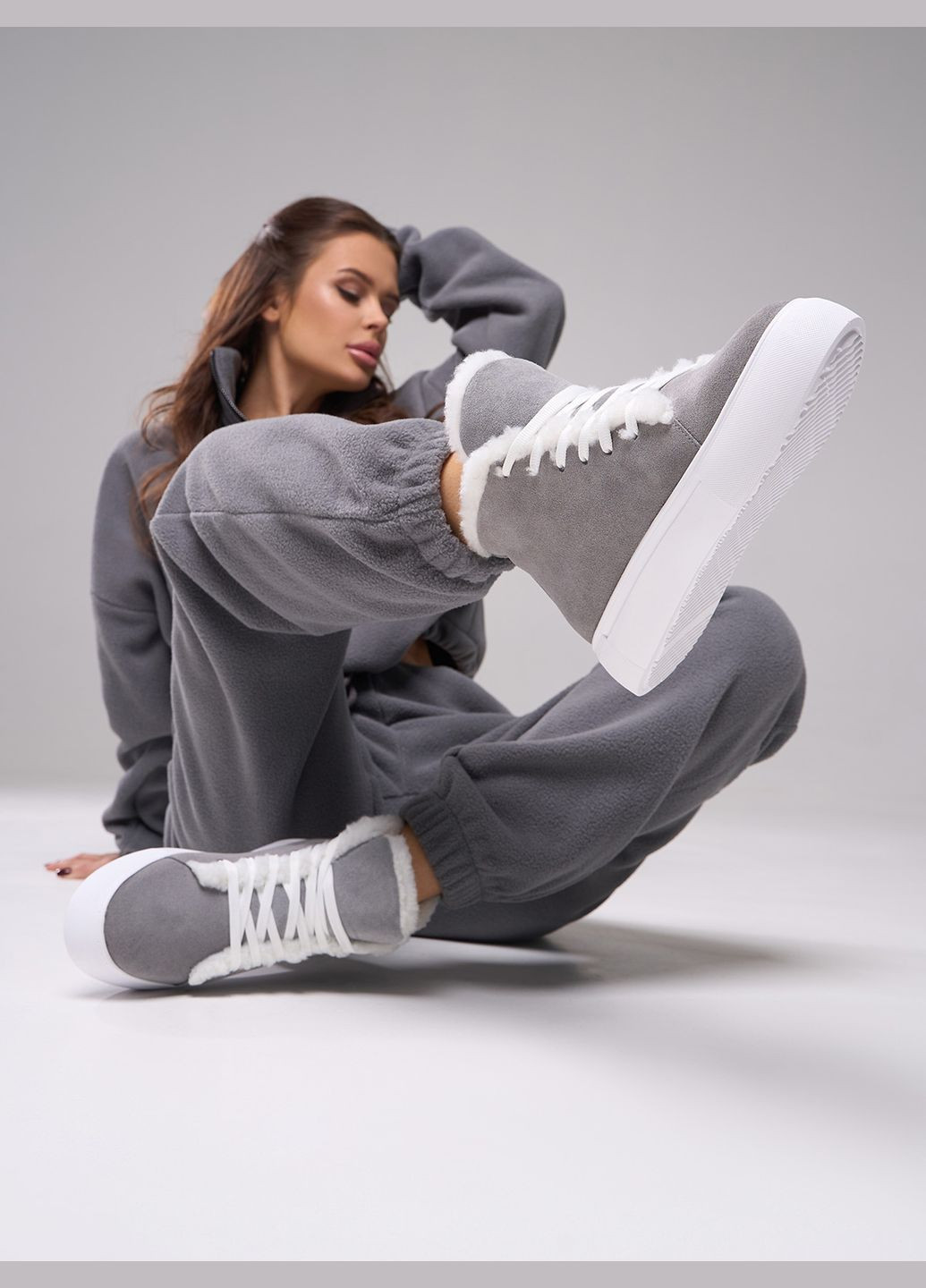 Зимние ботинки ISSA PLUS из натуральной замши