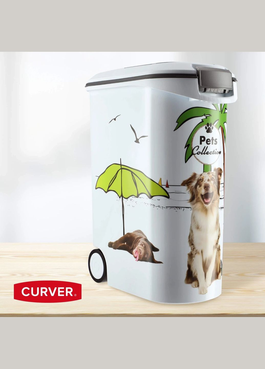 Контейнер для хранения сухого корма 20 кг, 54 л. (03906-Е27) Собаки Curver (334007405)