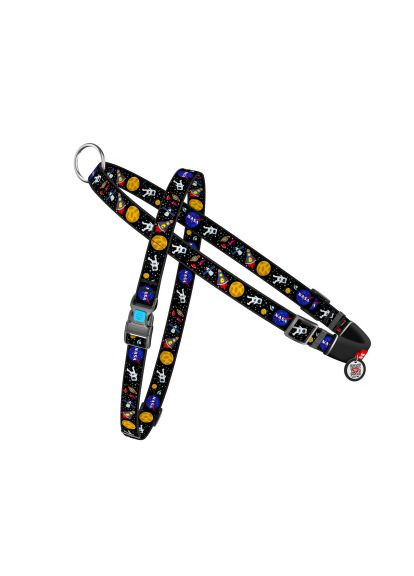 Шлея для собак Nylon з QR-паспортом "NASA" S (5465) WAUDOG Nylon з QR-паспортом &quot;NASA&quot; S (366697624)