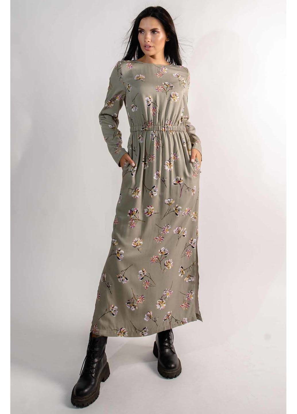 Комбинированное праздничный платье Ри Мари