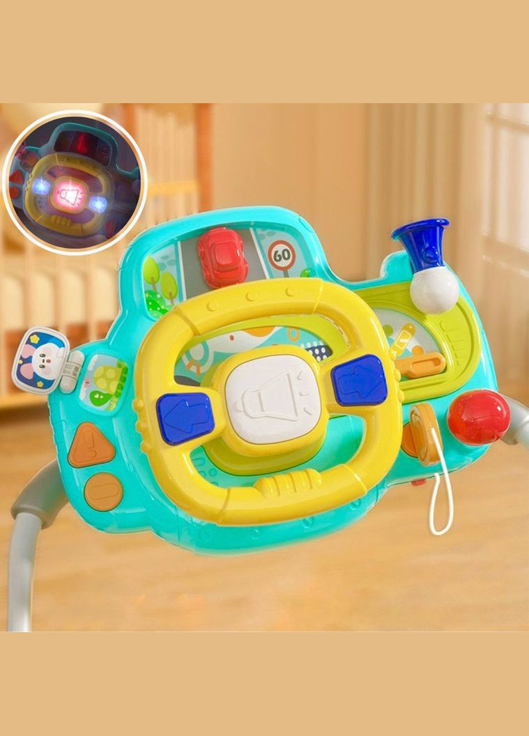 Музичний автотренажер HE 0541 з музикою та кріпленням для коляски Limo Toy (327796822)