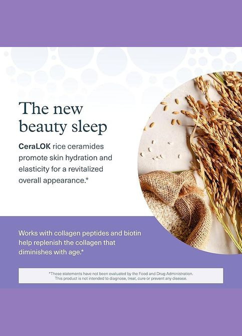 Добавка Sleep Beautifully з керамідами та мелатоніном, 60 капсул Youtheory (316680500)