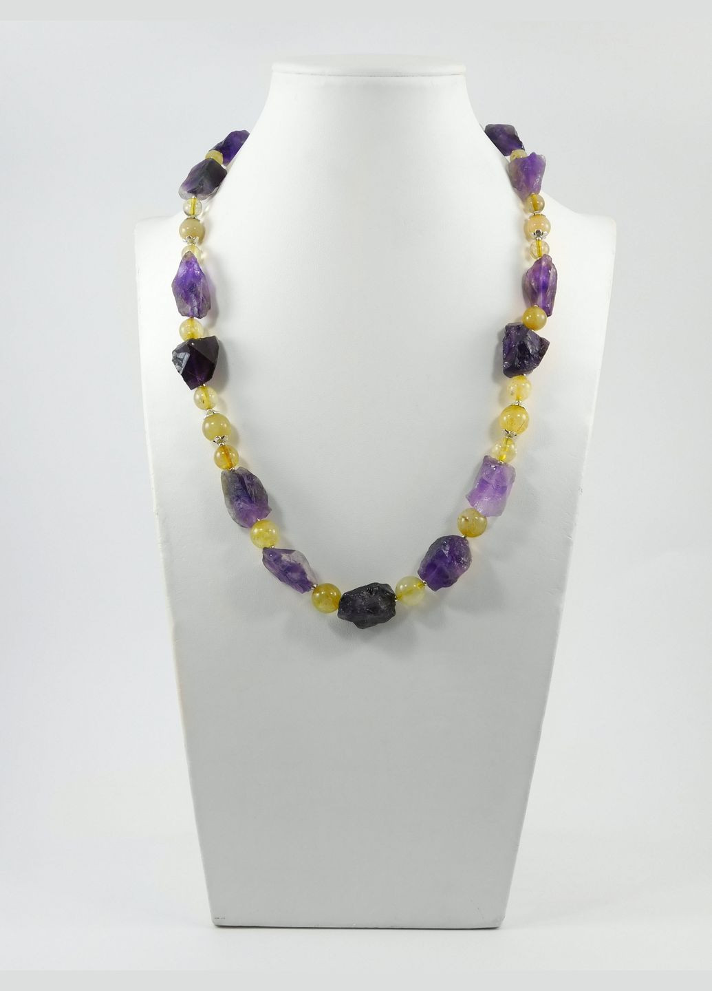 Намисто "Аметистова гора" Аметист, Кварц Fursa fashion (322313770)