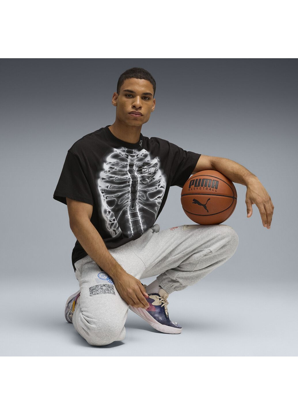 Чорна футболка hooptopia hoopray vision tee men Puma