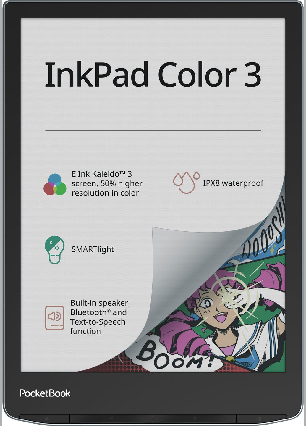 Електронна книжка InkPad Color 3 (PB743K3), IPX8, Stormy Sea PocketBook (314928780)