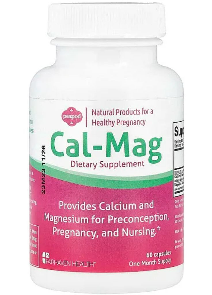 Кальций и магний перед и после родов Cal-Mag 60 капс Fairhaven Health (359473239)