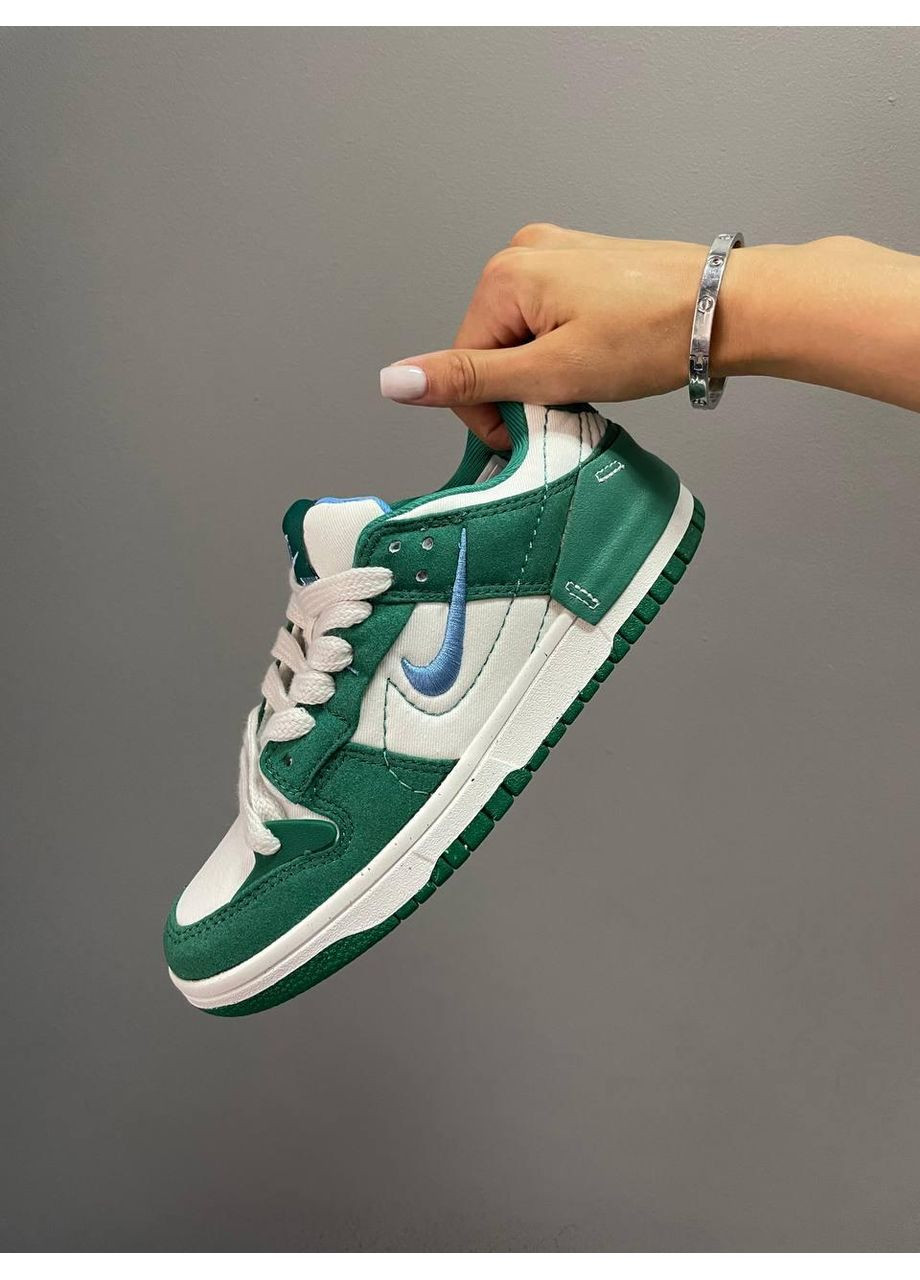 Білі Осінні кросівки чоловічі nike sb dunk low malachite найк сб данк No Brand