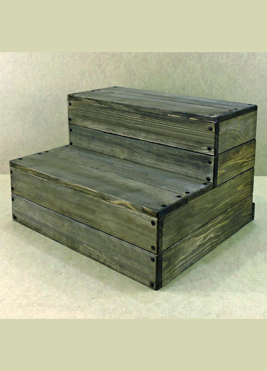 Скамейка-ступенька из дерева Новитна морион (ССТ-000811) No Brand (327860078)