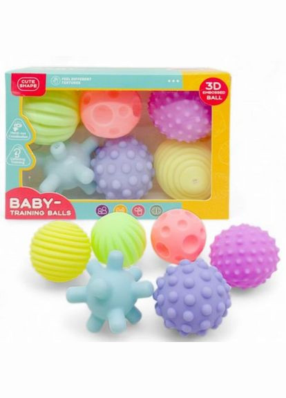 Игрушки развивающие "Мячики Тактилики" (6 шт.) Megazayka (318015787)