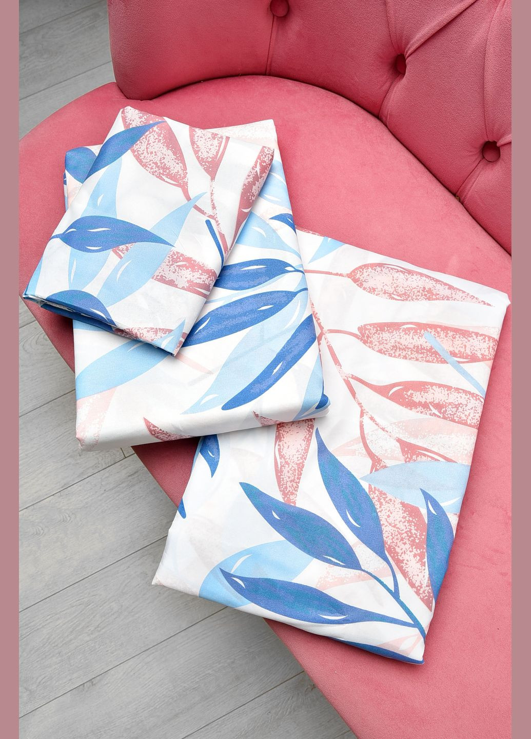 Комплект постільної білизни євро з принтом білого кольору Let's Shop (317241564)