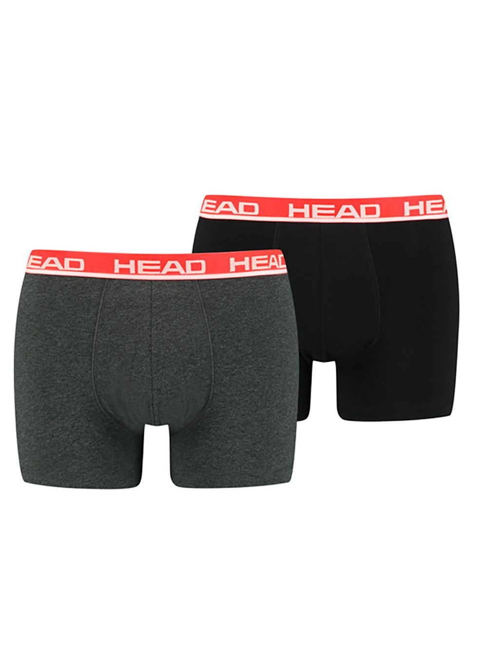 Труси-боксери BASIC BOXER 2P Сірий; Червоний Head (333957017)