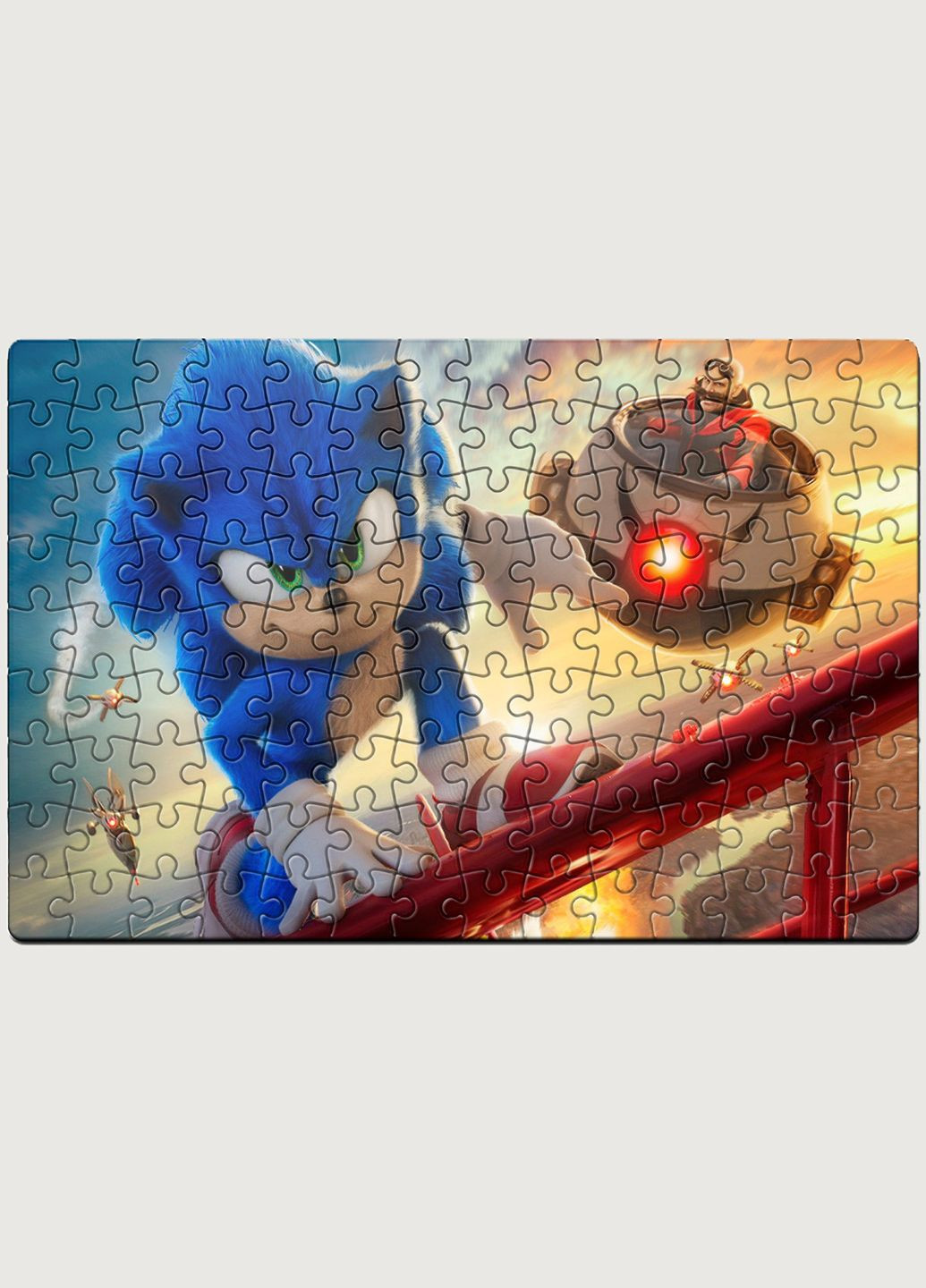 Печать на пазлах, печать на пазлах Sonic Boom, Соник Бум на магнитной основе 290х200мм (А4) 16180 No Brand (312486964)