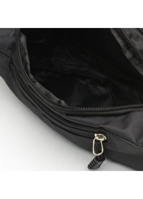 Сумка чоловіча на пояс через плече з текстилю середня Чорний 35337 Monsen (361432890)