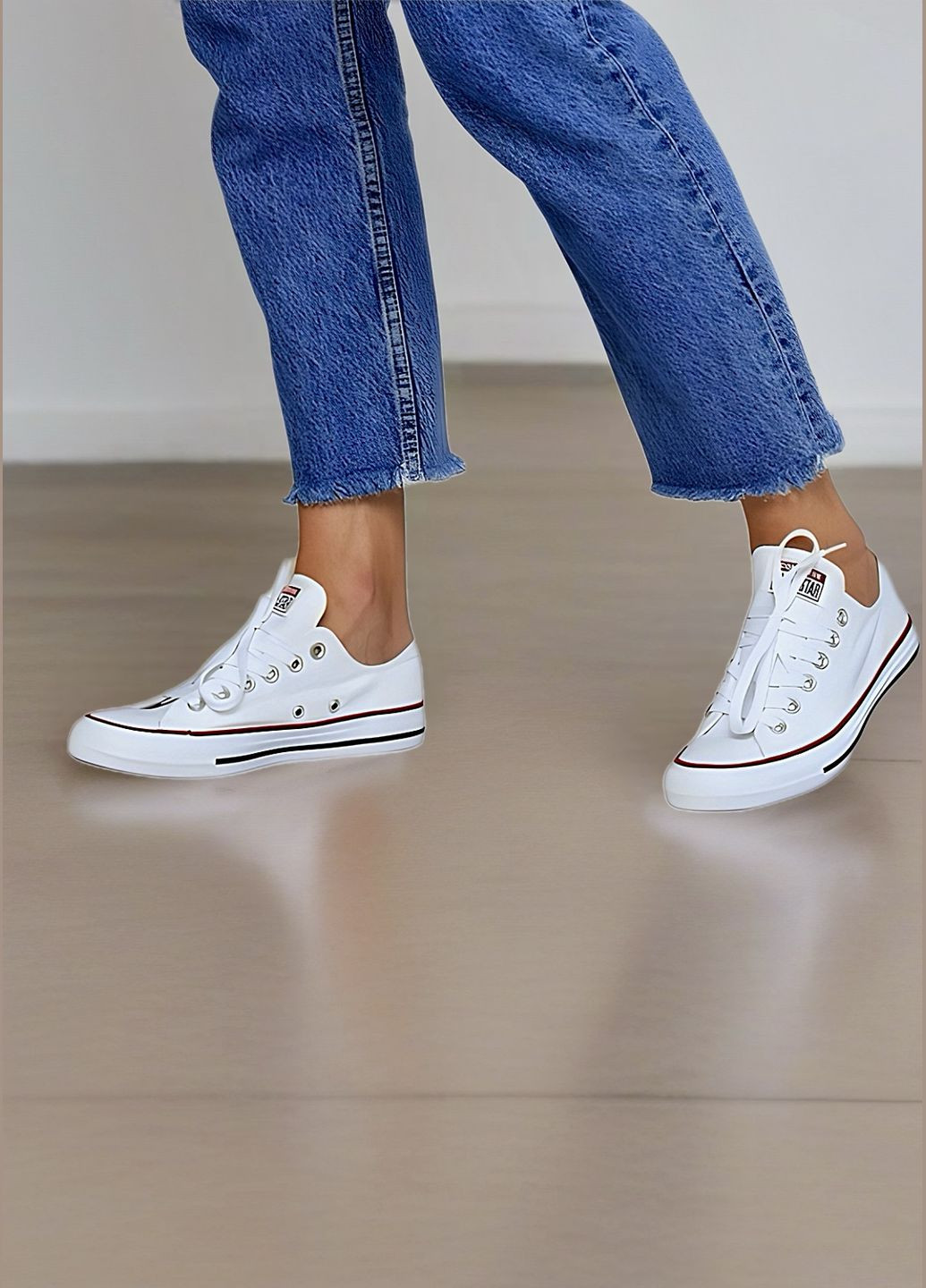 Белые кеды converse all star cotton No Brand