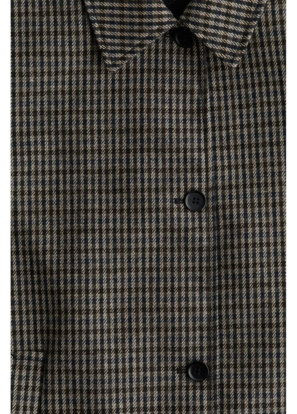 Комбіноване демісезонне Пальто в гусячу лапку у складі з вовною H&M