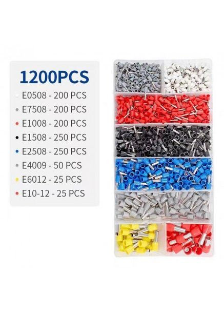 Кабельные клеммы, изолированные для обжима проводов 1200 шт (050691) HG (341534086)