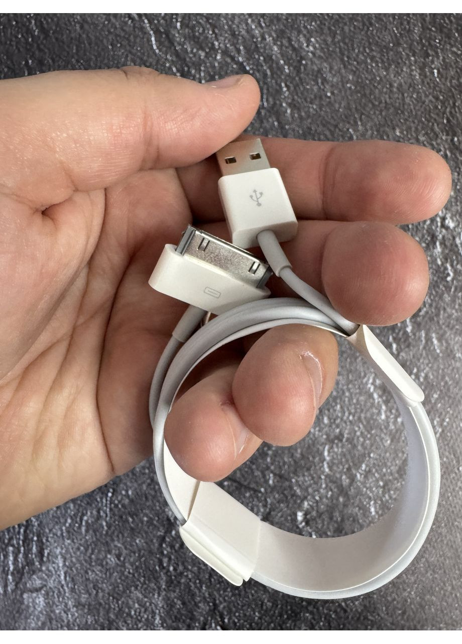 Кабель 30-pin to USB 1m для iPhone 4/4S/iPad 1/2/3/ Кабель для Зарядки Гарантия No Brand (370269469)