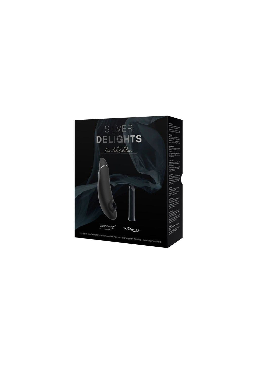 Преміальний подарунковий набір Silver Delights Collection: Premium та We-Vibe Tango Womanizer (315498275)