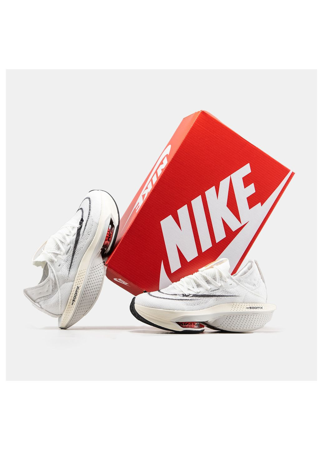 Белые демисезонные кроссовки мужские, вьетнам Nike Air Zoom Alphafly White
