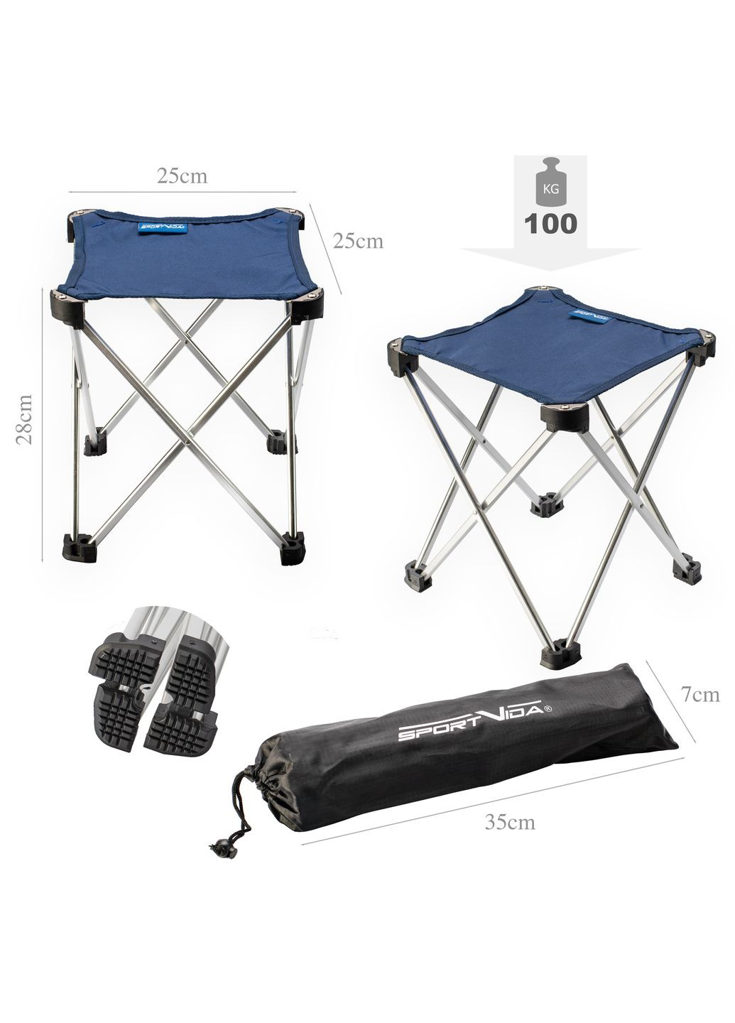 Кресло (стул) складное для кемпинга и рыбалки SV-ML0009 SportVida (335056557)