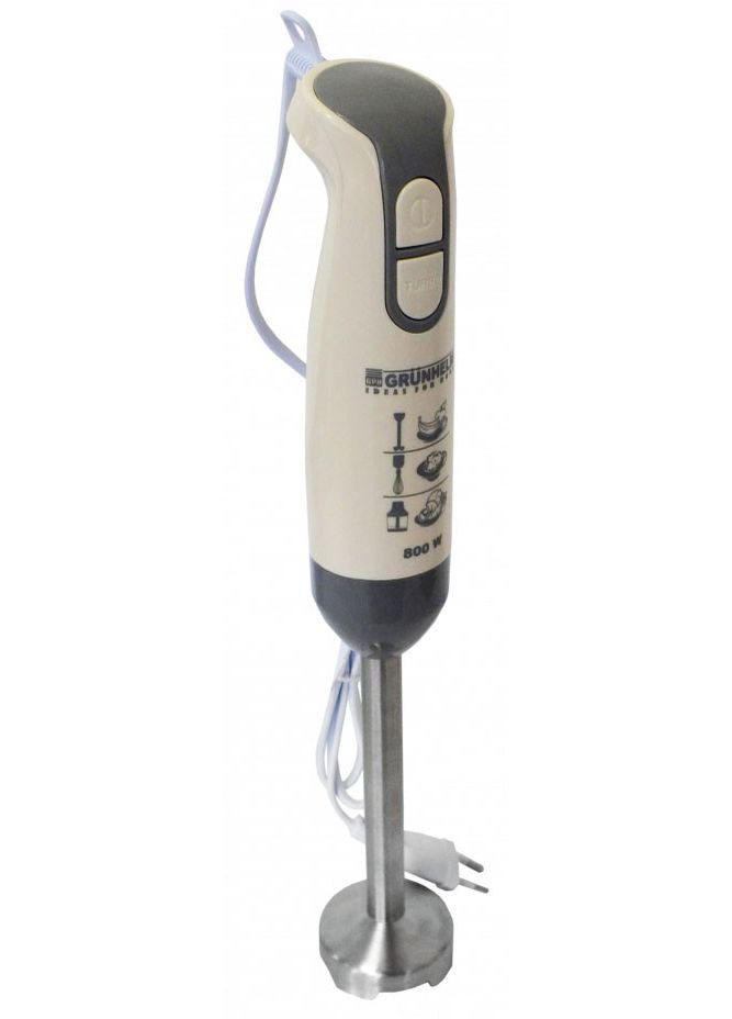 Занурювальний блендер 3в1 EBS-800SG подрібнювач міксер багатофункціональний кухонний Біло-сірий Grunhelm (296925647)