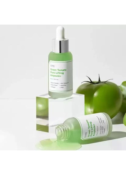 Ліфтинг сироватка для звуження пор та пружності шкіри Green Tomato Pore Lifting Ampoule+ 30 ml Sungboon Editor (370755037)