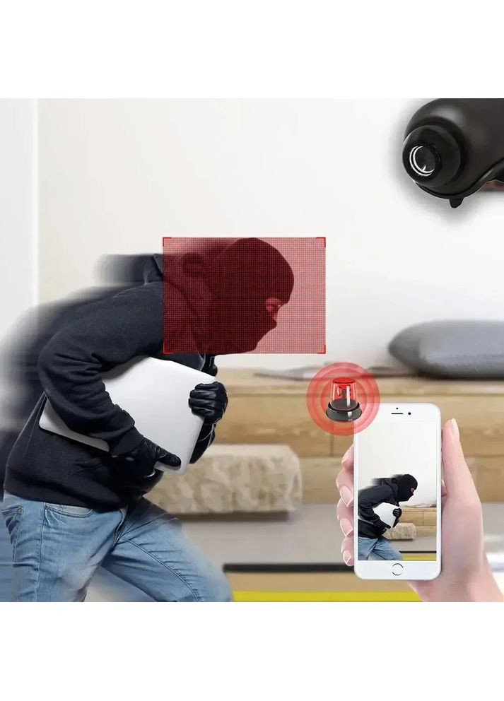 Мини Wi-Fi камера X5 Mini 1080P с ночным видением и датчиком движения Портативная камера видеонаблюдения с удаленным доступом China (351855061)