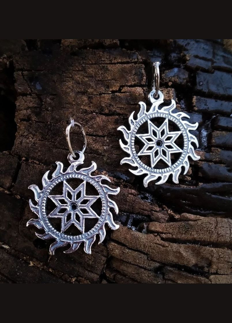 Серебряная подвеска кулон оберег амулет Алатырь Черненное серебро 925 пробы 89041ч 2.50г No Brand (306742918)