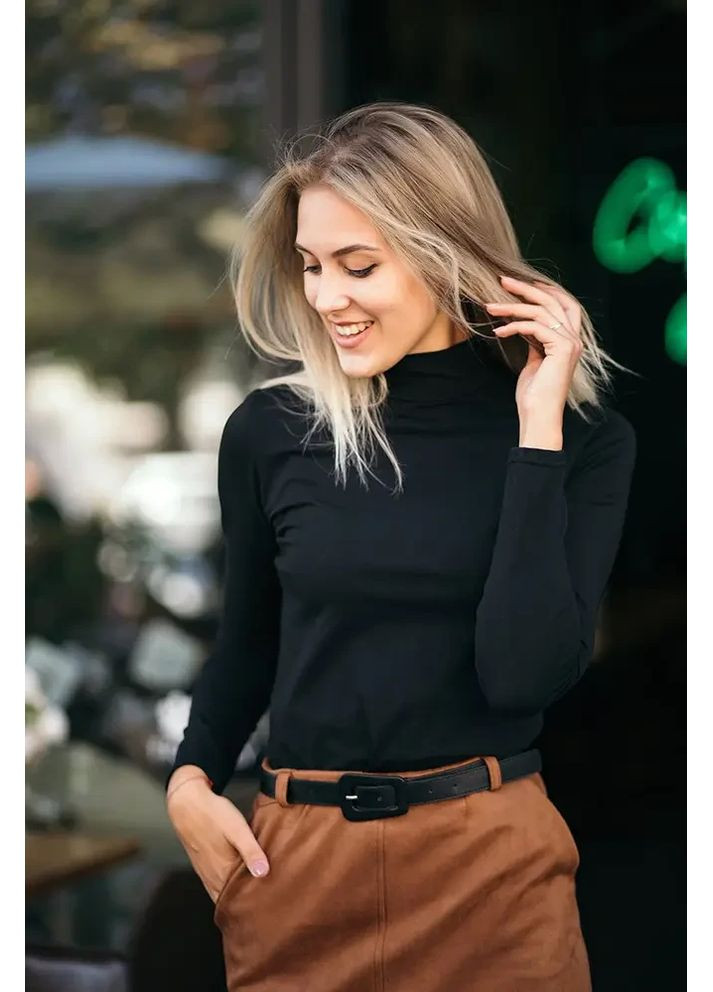 Демісезонна Водолазка (гольф) жіночий однотонний 18 кольорів 42 44 46 48 No Brand - (369478509)