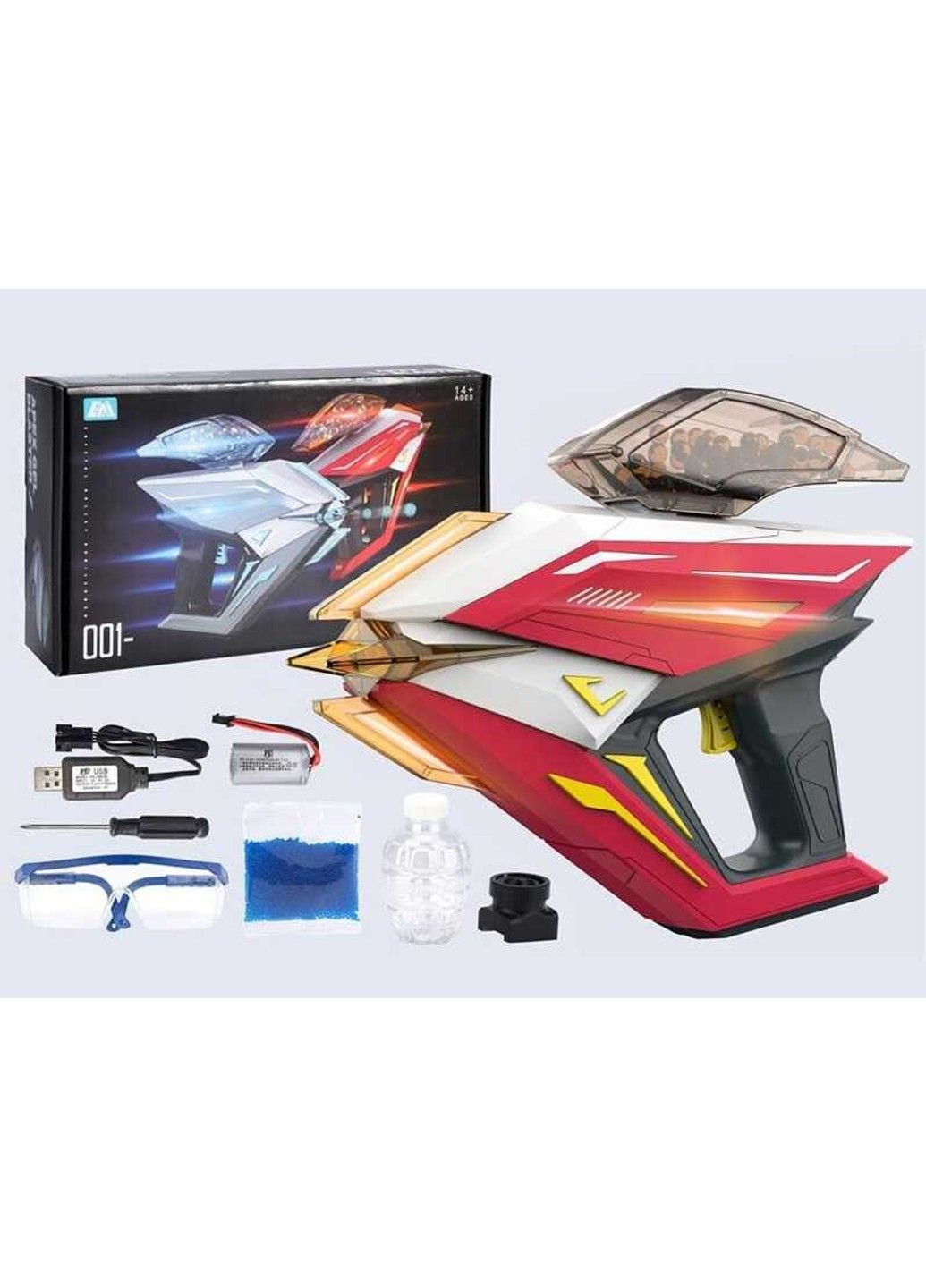 Дитячий пістолет з підсвічуванням та стріляє орбізами No Brand (307925101)