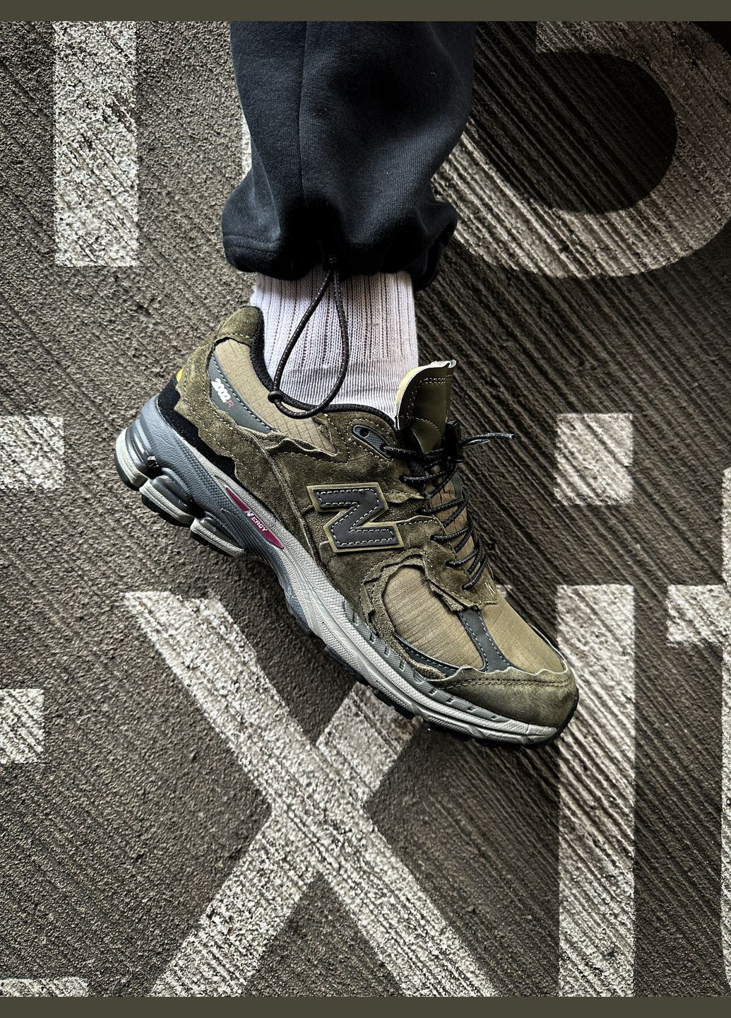 Хакі всесезон кросівки чоловічі new balance 2002r protection pack khaki | нью беланс 2002r хакі No Brand