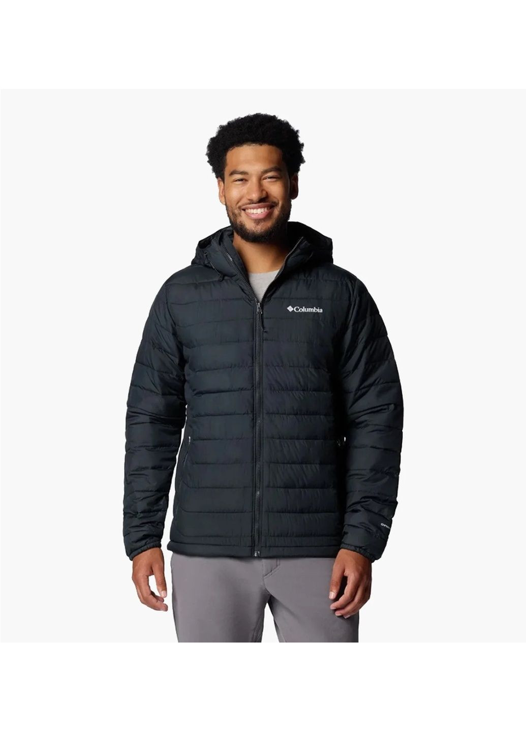 Чорна куртка чоловіча powder lite™ ii hooded black 2086944010 Columbia