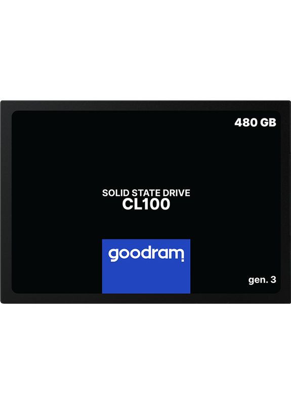 SSD накопичувач CL100 Gen.3 480 GB 2.5" SATA III 3D NAND TLC (SSDPR-CL100-480-G3) Goodram (322907950)