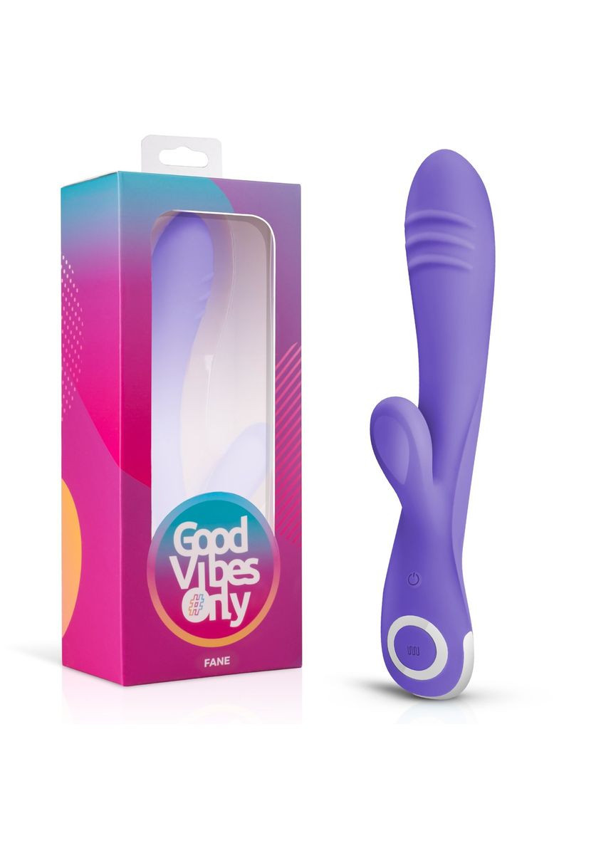 Вибратор-кролик Fane, силиконовый, фиолетовый, 22 см х 3.7 см Good Vibes Only (331168868)