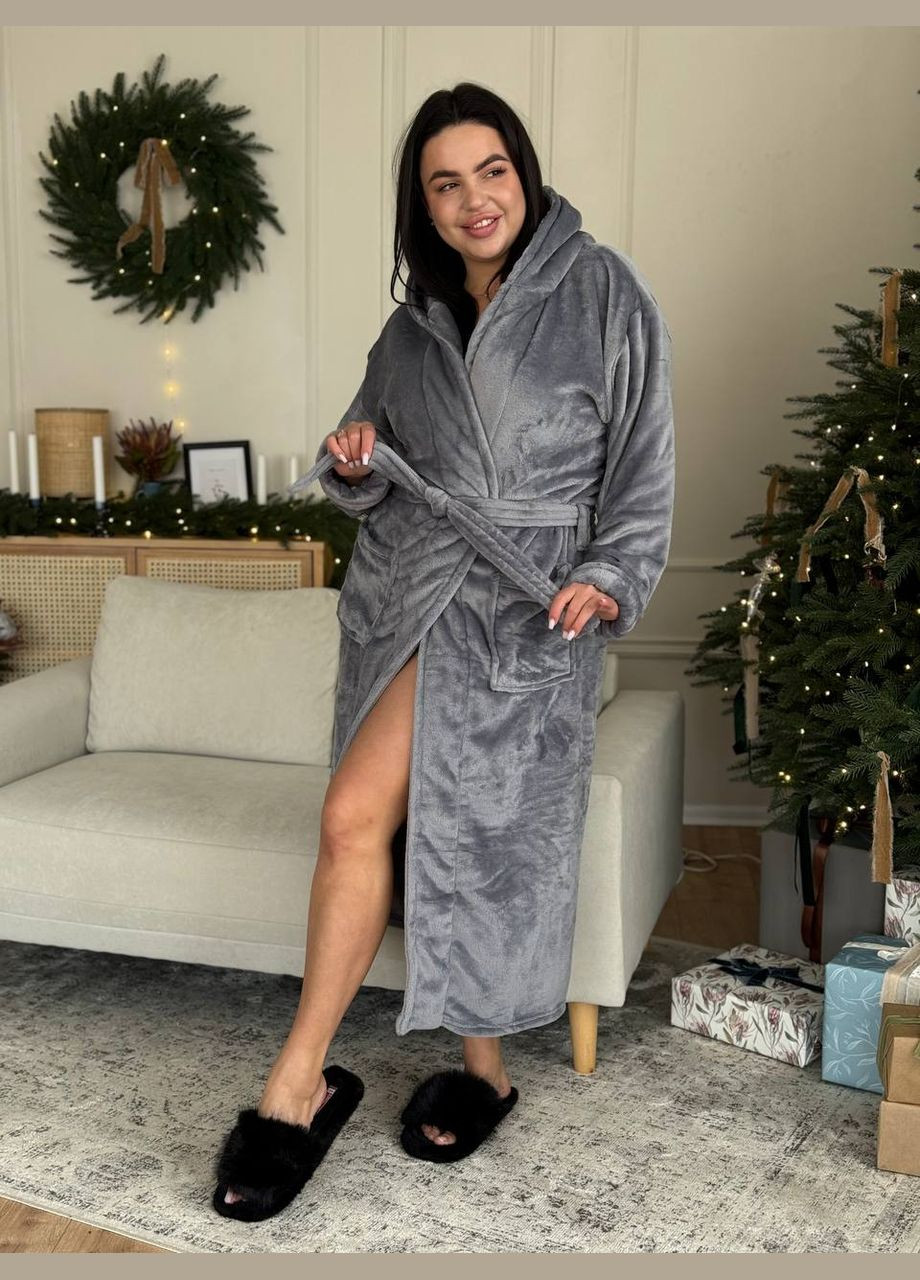 Уютный плюшевый халатик с капюшоном Vakko (313717124)