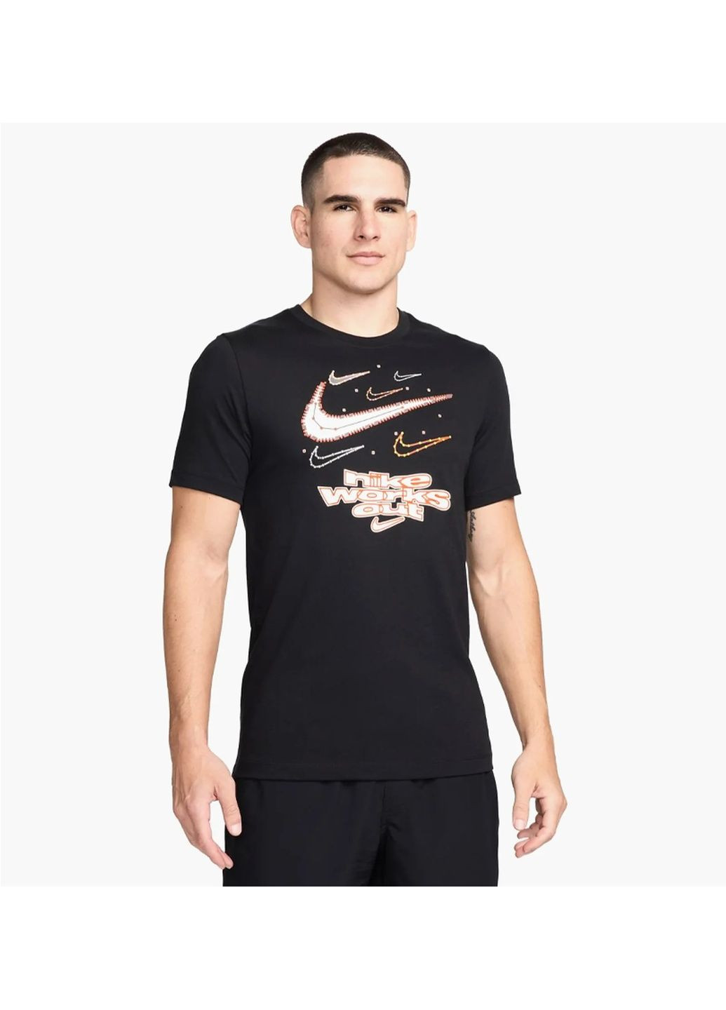 Черная футболка мужская df tee iykyk su24 black Nike